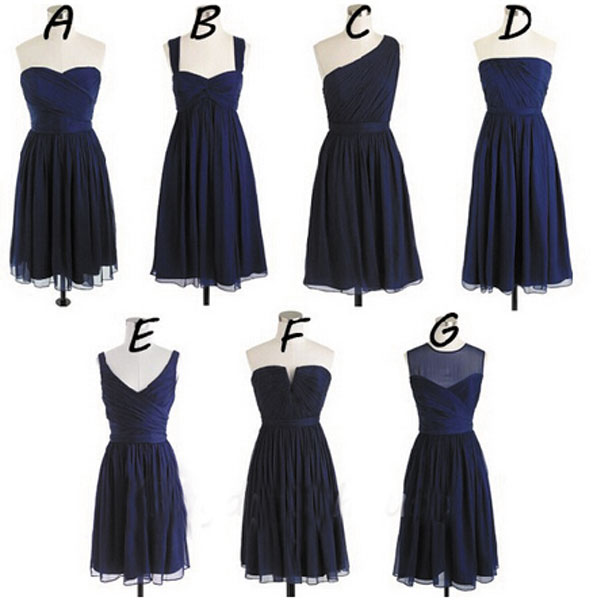 Short Bridesmaid Dresses 2015, Navy ...