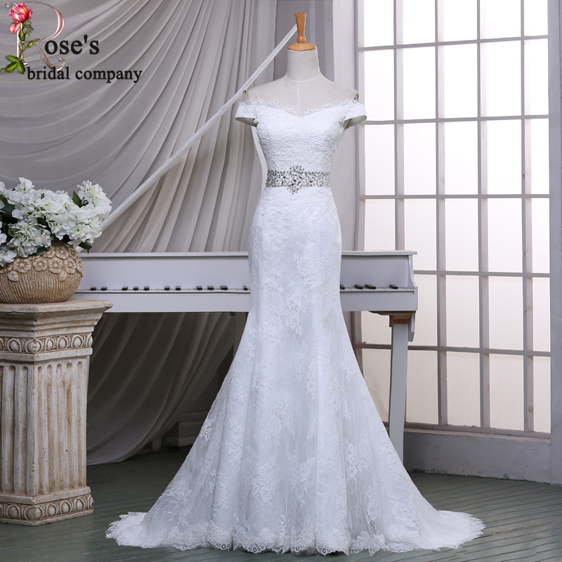 Cap Sleeve Ivory Lace Elegant Wedding Dress, Bridal Dresses, Mermaid Wedding Dress, Bridal Gowns, Lace Wedding Gowns