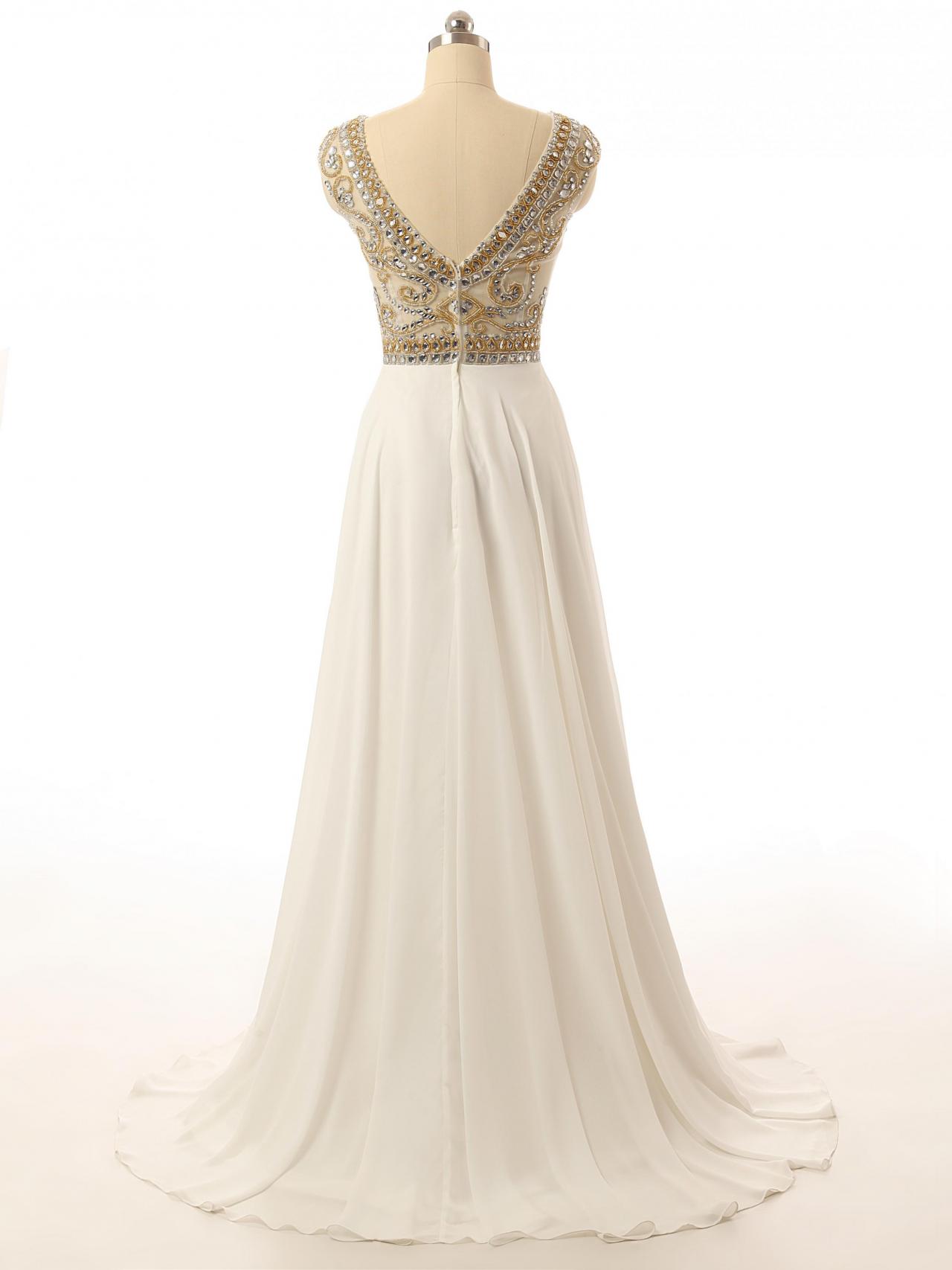 ivory evening gowns with sleeves