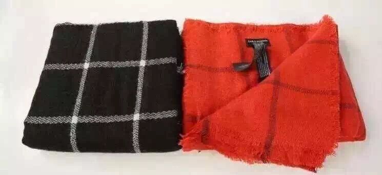 Winter Zara Scarf, Warm Black Scarves, Big Squared Scarf For Women, Red Scarf, 100cm*190cm Zara