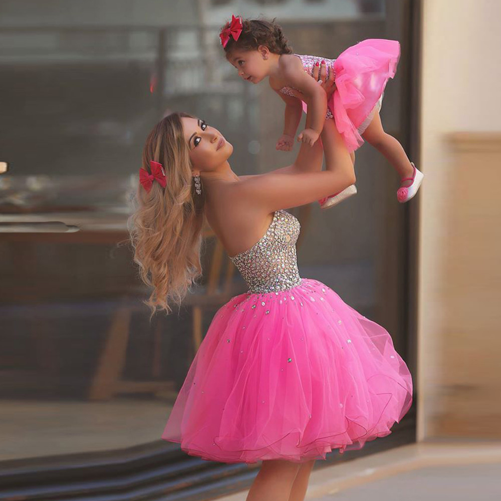 matching mother daughter party dresses