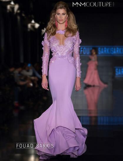 lavender prom dresses mermaid