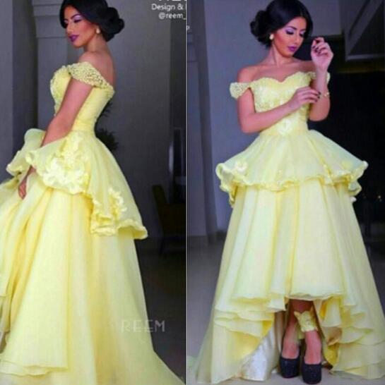 Pale Yellow Prom Dresses