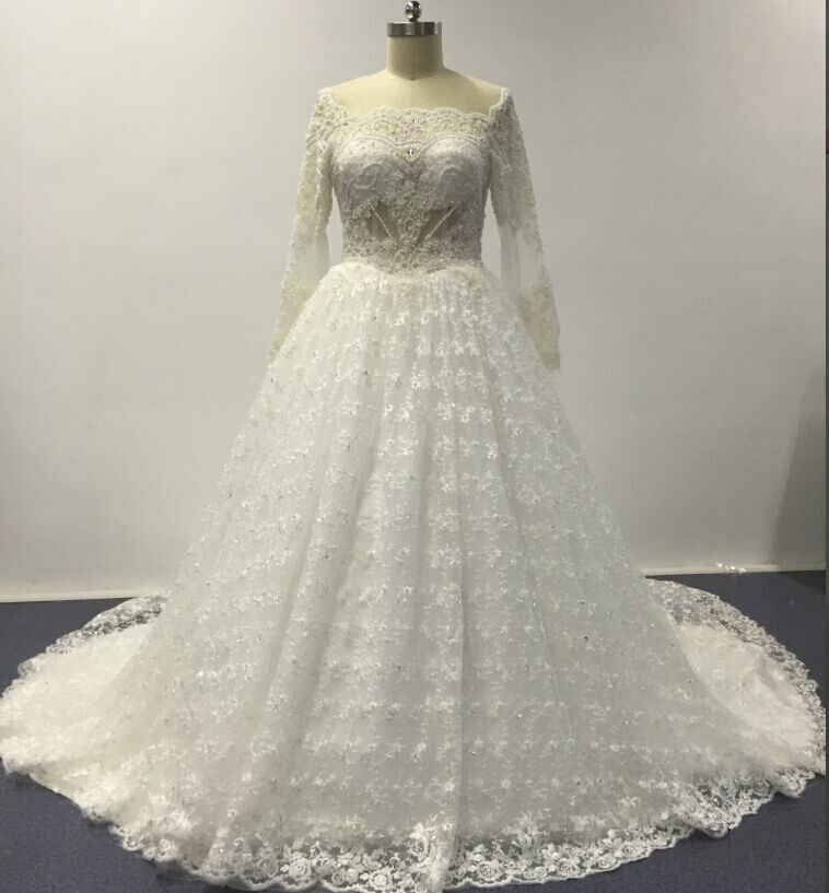 2022 Wedding Dress, Long Sleeve Wedding Dress, Lace Wedding Dress, Affordable Wedding Dress, Ivory Wedding Dress, Elegant Wedding Dress, Custom