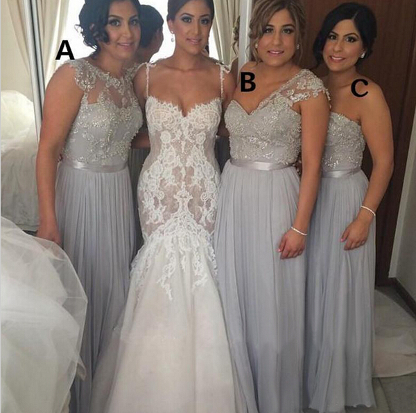 Grey Beaded Bridesmaid Dresses Deals ...
