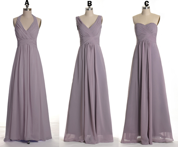 mismatched grey bridesmaid dresses Two Piece White Top Grey Tulle Mismatched Bridesmaid Dresses, CB0203   clover sew