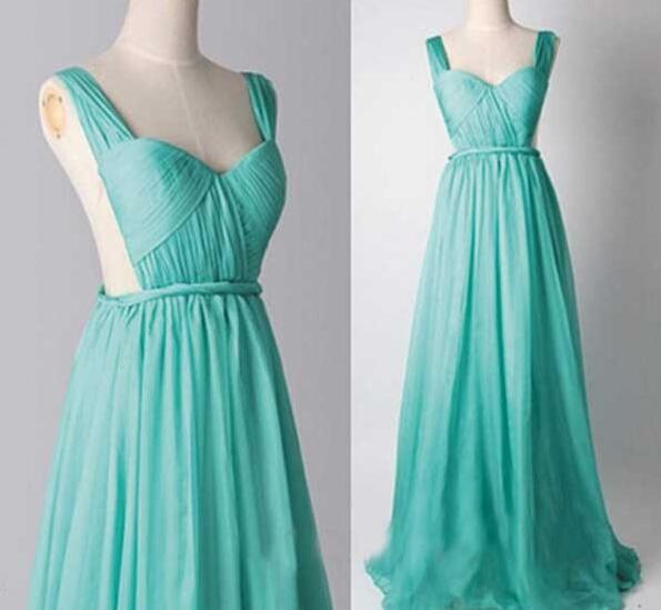 Turquoise Blue Prom Dress, Simple Prom Dress, Long Prom Dress, Backless Prom Dress, Sexy Prom Dress, Chiffon Prom Dress, Formal Dresses, Prom