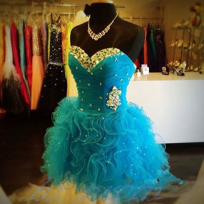 Cocktail Party Dress, Blue Party Dress, Robes De Cocktail, Sparkly Party Dress, Rhinestones Party Dresses, Short Homecoming Dress, Sexy Party