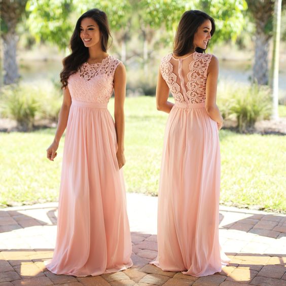 cheap blush pink dresses