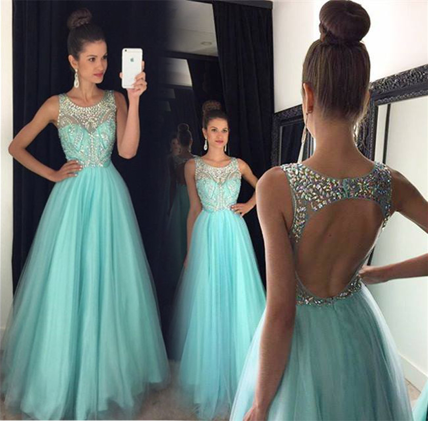 prom dresses with crystals