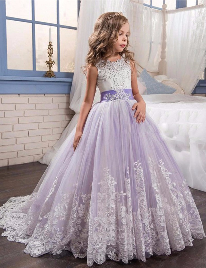 lavender little girl dresses