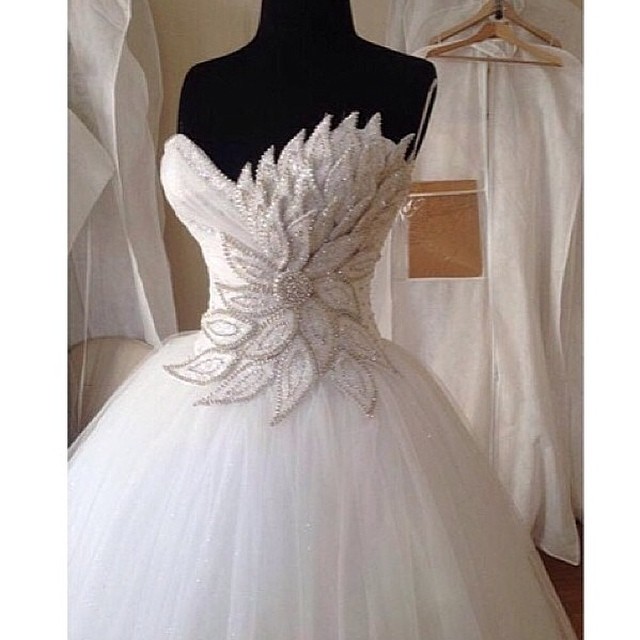 Wedding Ball Gown, Crystals Wedding Dress, Applique Wedding Dress, Ivory Wedding Dress, Soft Tulle Wedding Dress, Vestido De Novia, Bridal Ball