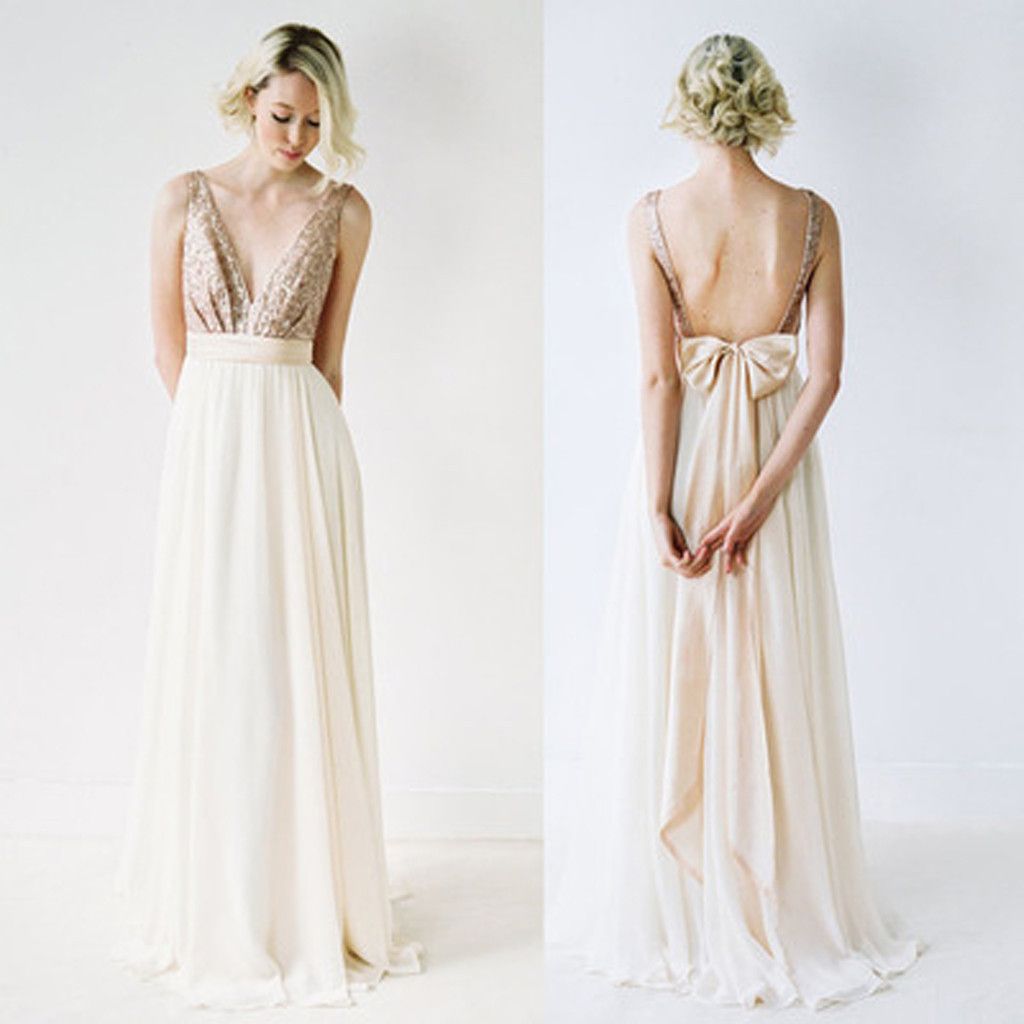 Satin Long Champagne Bridesmaid Dresses