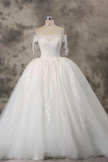 Puffy Wedding Dress, Princess Wedding Dress, Saudi Arabic Wedding Dress, Real Photos Wedding Dress, White Wedding Dress, Wedding Ball Gown, Off