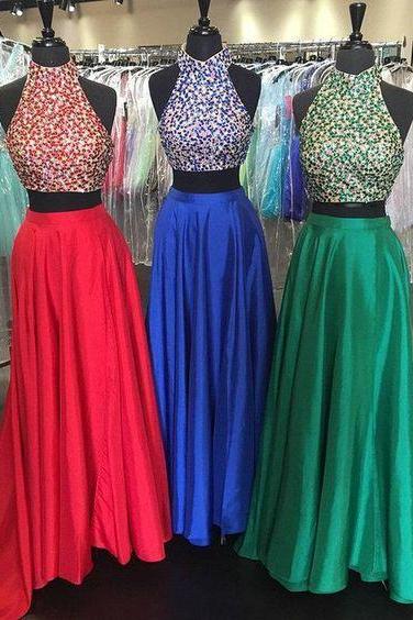 high neck prom dresses, beaded prom dress, 2022 prom dresses, red prom dresses, green prom dresses, 2 piece prom dresses, prom gown, vestido de longo, prom dresses 2023, cheap prom dresses