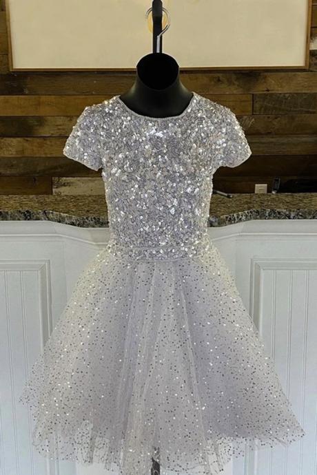 Sparkly Prom Dress, Homecoming Dresses Short, Vestido De Graduacion, Vintage Prom Dresses, Silver Prom Dresses, Glitter Prom Dress, Robe De