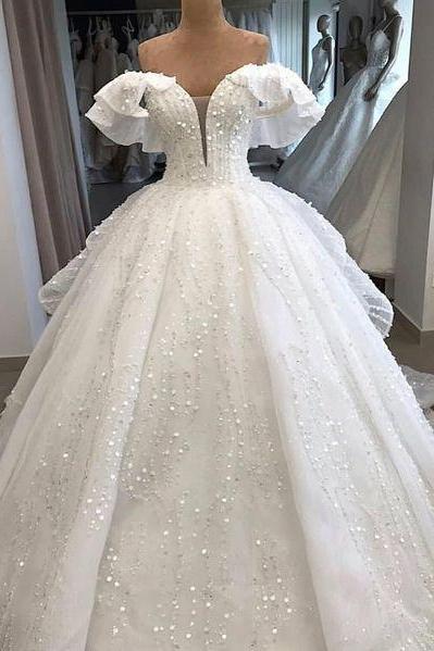 Princess Wedding Dresses, Lace Applique Wedding Dresses, Wedding Ball Gown, Beaded Wedding Dresses, Wedding Dresses 2023, Vestido De Novia,