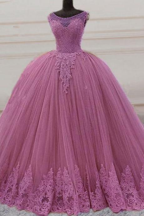 Ball Gown Prom Dresses, Sweet 16 Dresses, Lace Applique Prom Dress, Prom Ball Gown, Vestido De Graduacion, Luxury Prom Dresses, 2024 Prom