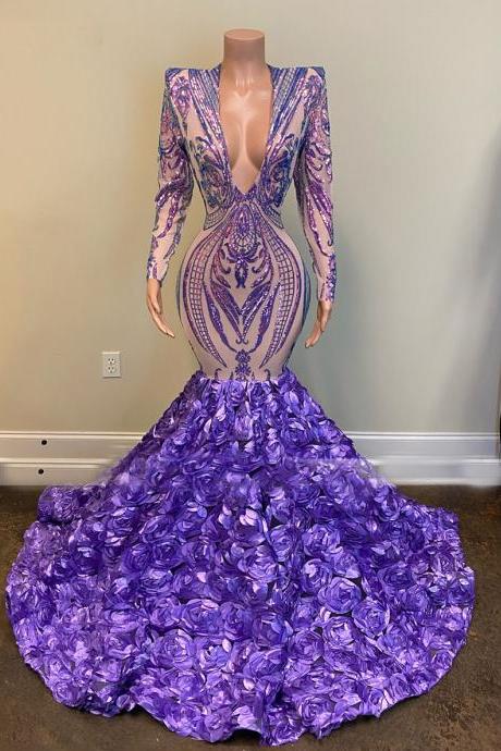 Glitter Evening Dress, Purple Evening Dress, Party Dresses Women Evening, Vestidos De Noche, V Neck Evening Dress, Formal Dress, Vestidos