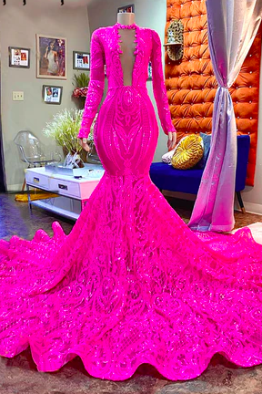 hot pink prom dresses, mermaid prom dresses, sparkly lace prom dresses, elegant prom dresses, robe de soiree, luxury prom dresses, abendkleider, glitter prom dresses, abendkleider, cheap formal dresses 