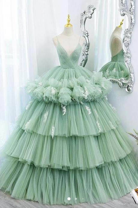 Green Prom Dresses, Vestidos De Cocktail, Tulle Dresses, Elegant Prom Dresses Pageant Dresses, Vestidos Elegantes Para Mujer, Robes De Bal,