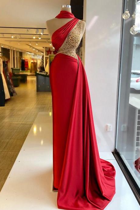 Red Evening Dresses, Formal Occasion Dresses, Beaded Evening Dress, Vestidos De Noche, Formal Dresses, Elegant Evening Dresses, Vestidos De