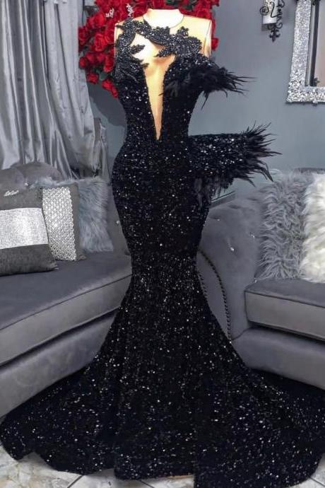 Robes De Cocktail, Black Prom Dresses, Sparkly Prom Dresses, Mermaid Prom Dresses, Vestidos De Ocasión Formales, Prom Dresses 2023 Luxury Gowns,