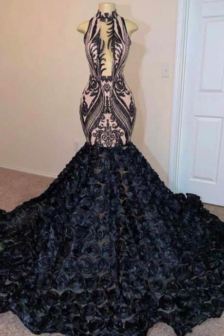 Black Prom Dresses, Sparkly Applique Prom Dresses, Vestidos De Fiesta, Mermaid Prom Dresses, Robes De Bal, Elegant Prom Dresses, Pageant Dresses