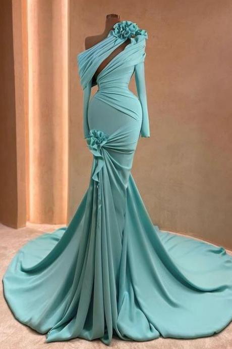 Fashion Unique Prom Dresses 2024, Gorgeous Evening Dresses, Turquoise Blue Prom Dresses, Custom Make Prom Dresses, Vestidos De Gala, 2025 Formal