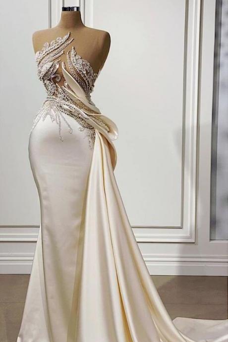 Gorgeous Wedding Dresses, Lace Applique Wedding Dresses, Luxury Wedding Dresses, Vestidos De Novia, Robes De Mariee, Elegant Wedding Gown,