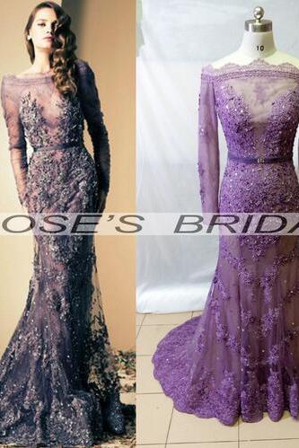 Purple Evening Gowns