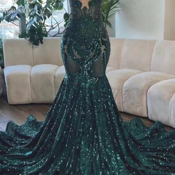 Luxury Prom Dresses, Halter Prom Dresses, Robes De Soiree Femme, Forest ...