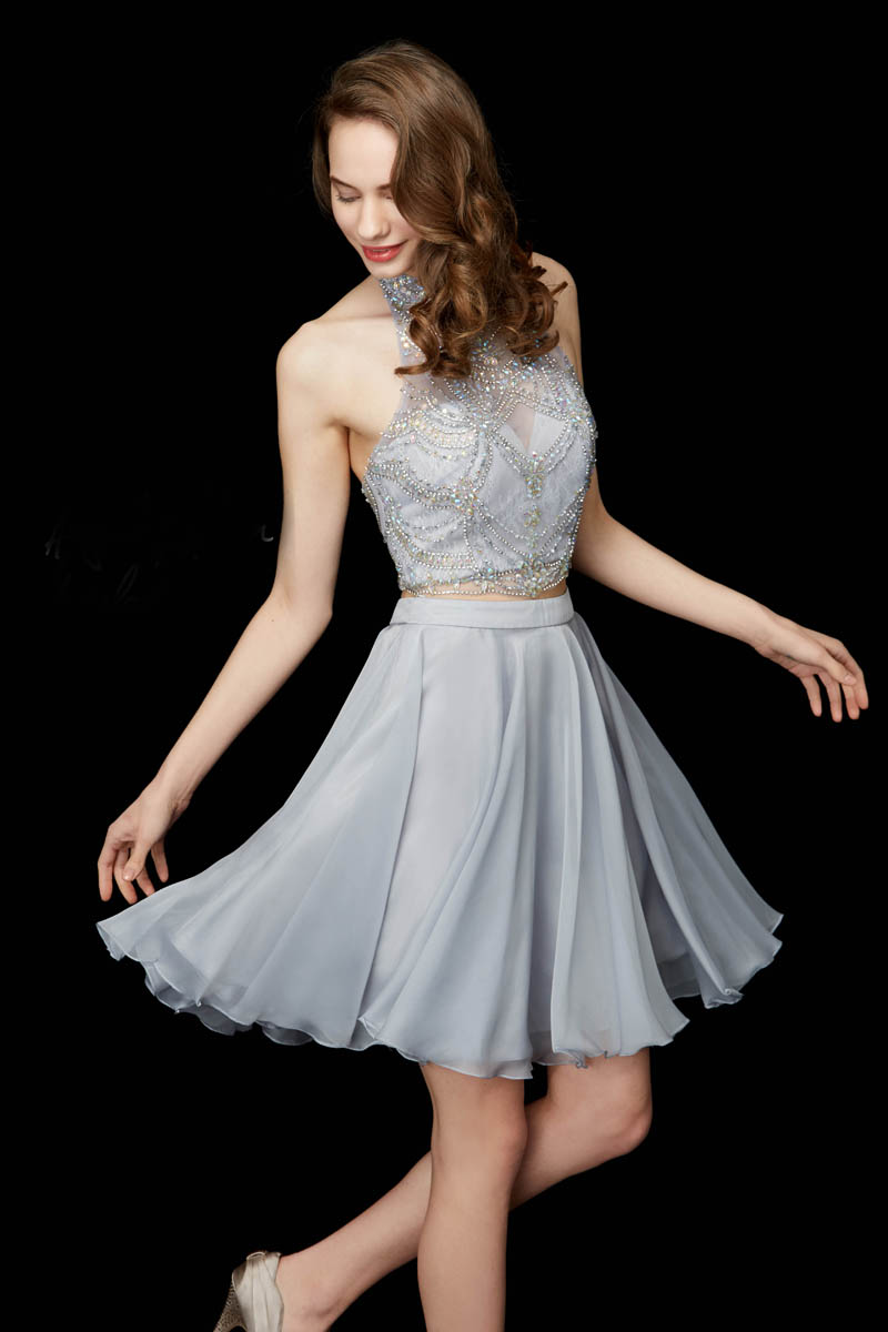 Short Halter Prom Dresses 2018