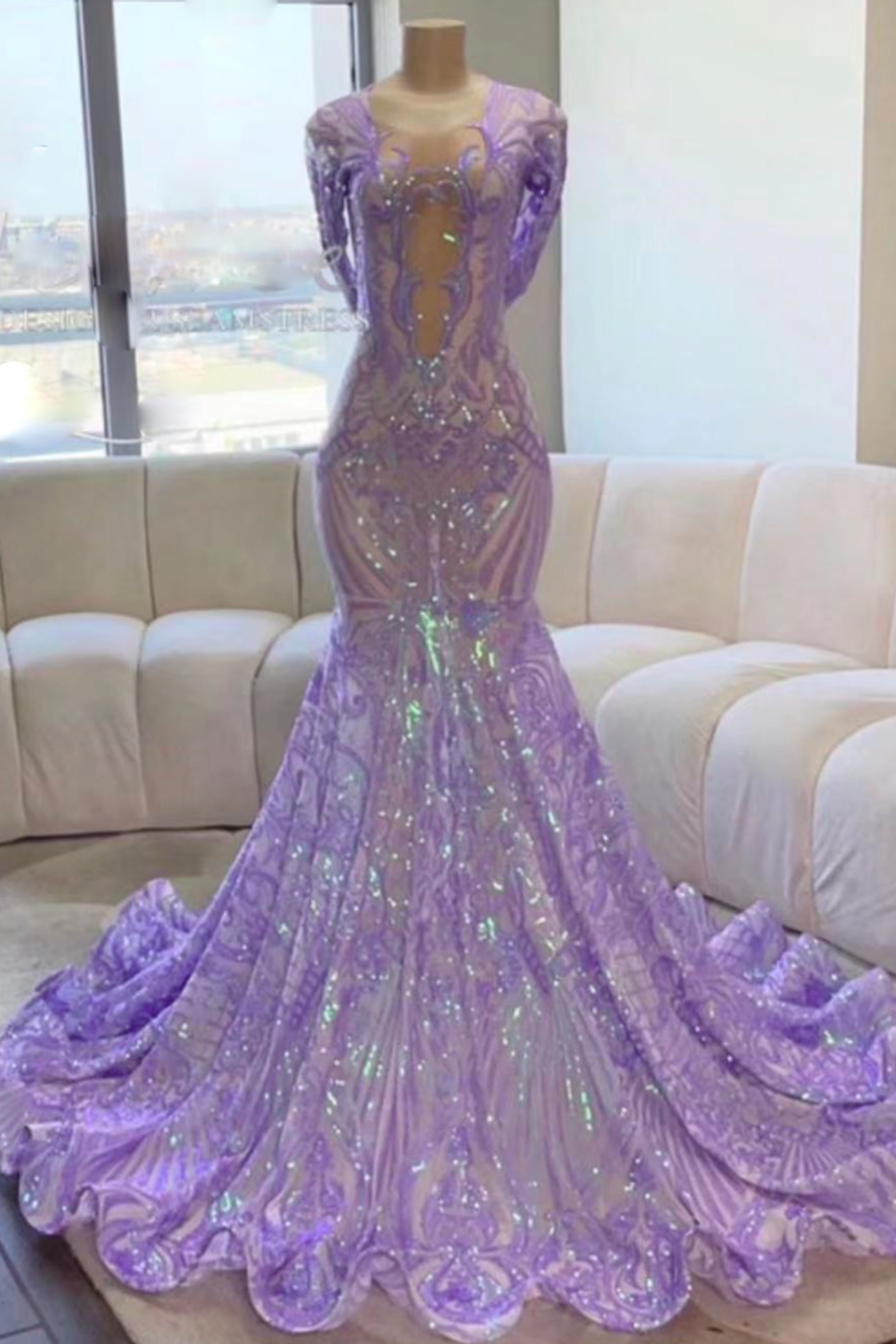 Sparkly Applique Prom Dresses, Vestidos De Gala, Purple Prom Dresses ...
